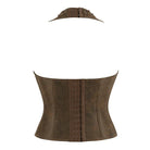Kobine Women's Gothic Cutout Halterneck Overbust Corset