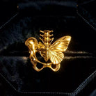 Kobine Women's Gothic Cutout Skeleton Butterfly Open Band Ring