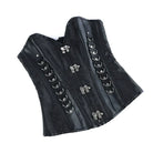 Kobine Women's Gothic D-rings Buckle Lace-up Overbust Corset