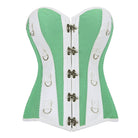 Kobine Women's Gothic D-rings Double Color Overbust Corset