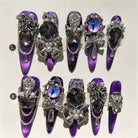 Kobine Women's Gothic Eyes Diamante Nail Patch