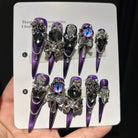 Kobine Women's Gothic Eyes Diamante Nail Patch