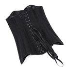 Kobine Women's Gothic Floral Mesh Lace-up Front Busk Overbust Corset