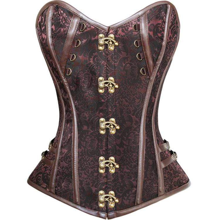 Kobine Women's Gothic Floral Overbust Corsets