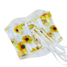 Kobine Women's Gothic Floral Printed Boned Overbust Corset