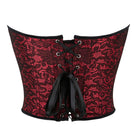 Kobine Women's Gothic Floral Printed Overbust Corset