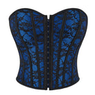 Kobine Women's Gothic Floral Printed Overbust Corset