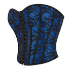 Kobine Women's Gothic Floral Printed Overbust Corset