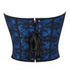 Kobine Women's Gothic Floral Printed Overbust Corset