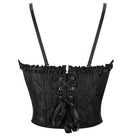 Kobine Women's Gothic Floral Printed Overbust Corset