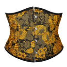 Kobine Women's Gothic Floral Printed Underbust Corset