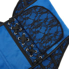 Kobine Women's Gothic Flower Printed Lace-up Overbust Corset