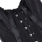 Kobine Women's Gothic Frilled Trim Lace-up Overbust Corset
