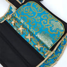 Kobine Women's Gothic Gold Floral Embroidered Overbust Corset