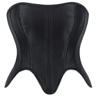 Kobine Women's Gothic Irregular Boned Lace-up Overbust Corset
