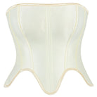 Kobine Women's Gothic Irregular Boned Lace-up Overbust Corset