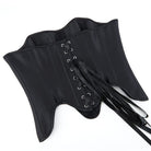 Kobine Women's Gothic Irregular Boned Lace-up Overbust Corset