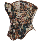 Kobine Women's Gothic Irregular Boned Overbust Corset