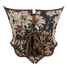 Kobine Women's Gothic Irregular Boned Overbust Corset