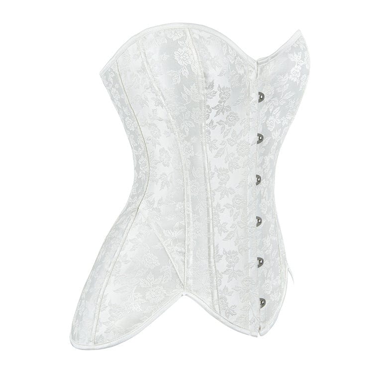 Kobine Women's Gothic Irregular Jacquard Overbust Corset