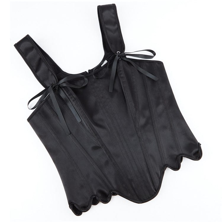 Kobine Women's Gothic Irregular Lace-up Overbust Corset