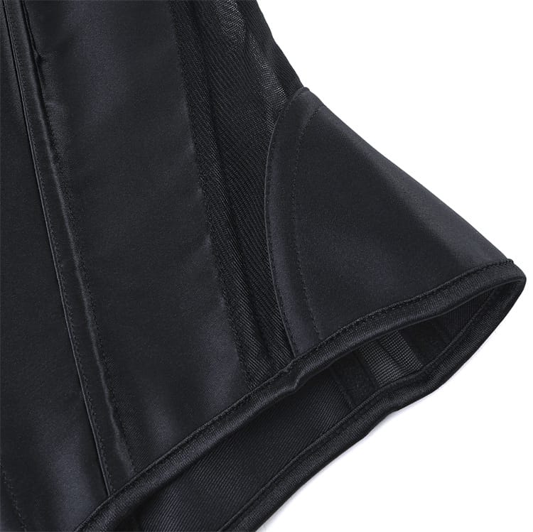 Kobine Women's Gothic Irregular Lace-up Overbust Corset
