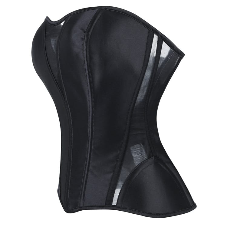 Kobine Women's Gothic Irregular Lace-up Overbust Corset