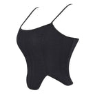 Kobine Women's Gothic Irregular Slip Solid Color Buister