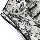 Kobine Women's Gothic Irregular Wash Painting Frog Overbust Corset