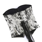Kobine Women's Gothic Irregular Wash Painting Frog Overbust Corset