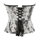 Kobine Women's Gothic Irregular Wash Painting Frog Overbust Corset