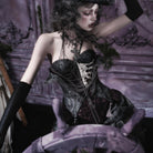 Women's Gothic Jacquard Chain Fringe Irregular Overbust Corset - Punk Design