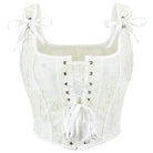 Kobine Women's Gothic Jacquard Lace-up Overbust Corset