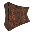 Kobine Women's Gothic Jacquard Lace-up Underbust Corset