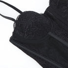 Kobine Women's Gothic Lace Sheer Overbust Corset