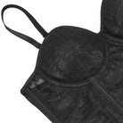Kobine Women's Gothic Lace Sheer Overbust Corset
