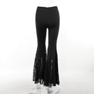Kobine Women's Gothic Lace Splice Flared Pants