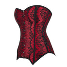 Kobine Women's Gothic Lace Splice Overbust Corset