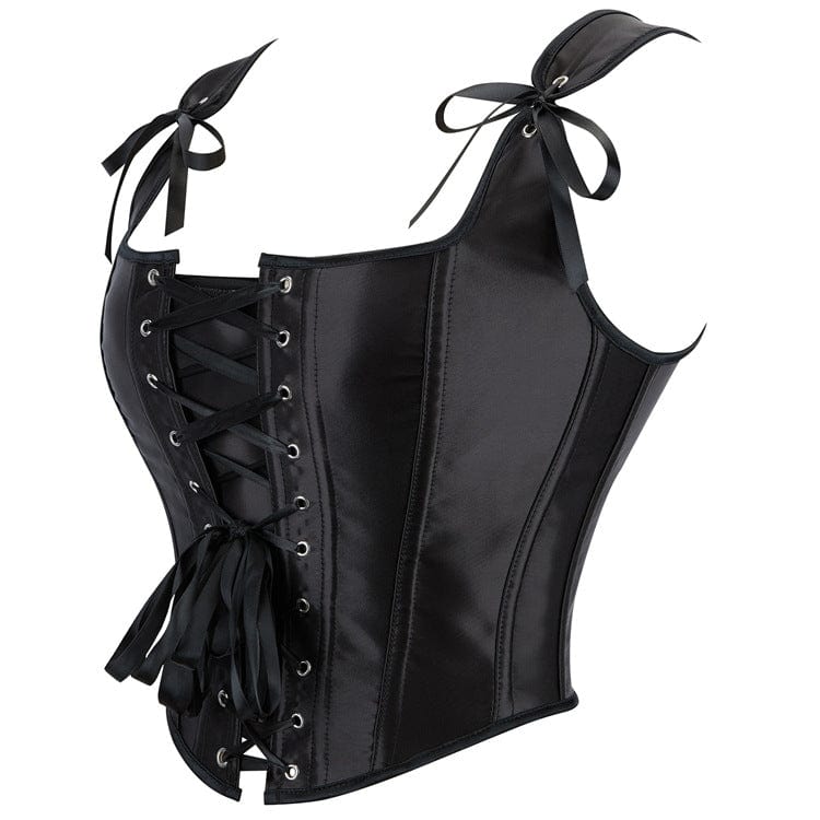 Kobine Women's Gothic Lace-up Boned Overbust Corset