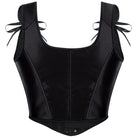 Kobine Women's Gothic Lace-up Boned Overbust Corset