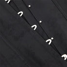 Kobine Women's Gothic Lace-up Floral Printed Underbust Corset