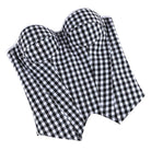 Kobine Women's Gothic Lace-up Irregular Plaid Overbust Corset