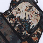 Kobine Women's Gothic Lace-up Jacquard Overbust Corset