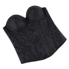 Kobine Women's Gothic Lace-up Jacquard Overbust Corset