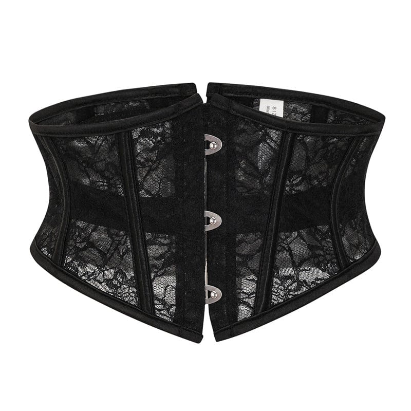 Kobine Women's Gothic Lace-up Lace Underbust Corset