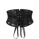 Kobine Women's Gothic Lace-up Lace Underbust Corset
