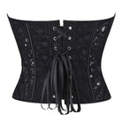 Kobine Women's Gothic Lace-up Mesh Sheer Overbust Corset