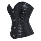 Kobine Women's Gothic Lace-up Rings Buckle Overbust Corset