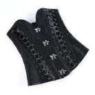 Kobine Women's Gothic Lace-up Rings Buckle Overbust Corset
