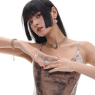 Kobine Women's Gothic Medusa Multilayer Choker